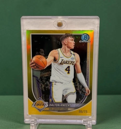 Topps 2025-26 Bowman Chrome Dalton Knecht BCV-194 Rookie 06/75 Lakers