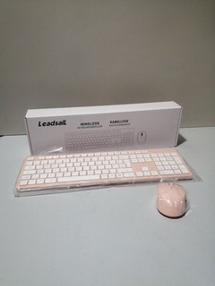 2er set LeadsaiL K786 Tastatur Maus Set Kabellose Tastatur und Maus QWERTZ Deu