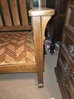 LifeTime Furniture Mission Oak Rocking Chair Original Label Fresh Estate Find — photo 8