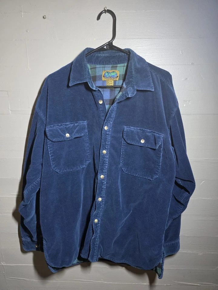Chaqueta de mezclilla azul parcheada Pink Floyd personalizada forrada en franela talla XL Foto 4 de 4