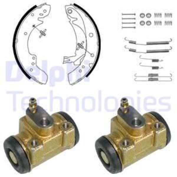 Delphi Bremsbackensatz Bremsbacken Hinten FüR Fiat Ducato Pritsche/Fahrgestell-image