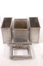 3 Stainless Steel 5x7 Film Processing Tanks  Hangers for DIP  DUNK