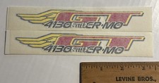 NOS Vintage BMX GT Wings 4130 BUTTED Clear Back Fork Decals