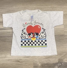 ViTG 90s 2T Dalmatian T-shirt Toddler Rabbit Skins Single Stitch Tee Puff Paint