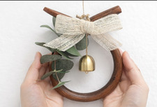 Korean Traditional Lucky Charm Door Bell Wooden Fish Hanging Decor
