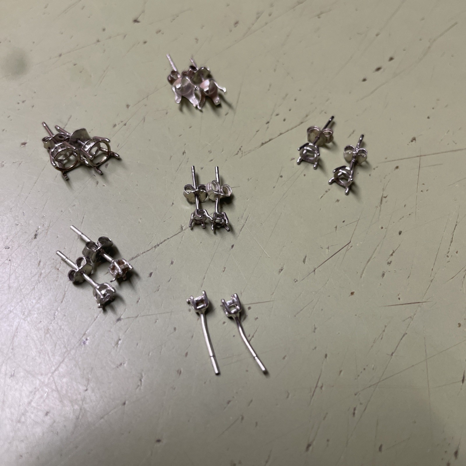 925SterlingSilver (all missing put your Stones) S… - image 1