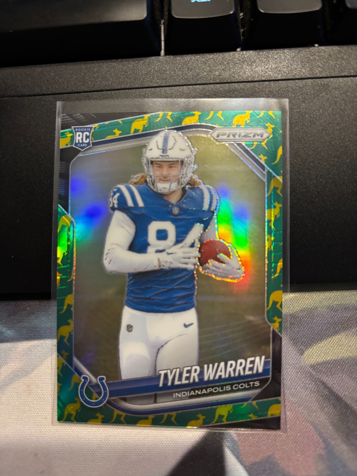 2025 Panini Prizm - Rookies Tyler Warren #339 Kangaroo Prizm 43/61 (RC)