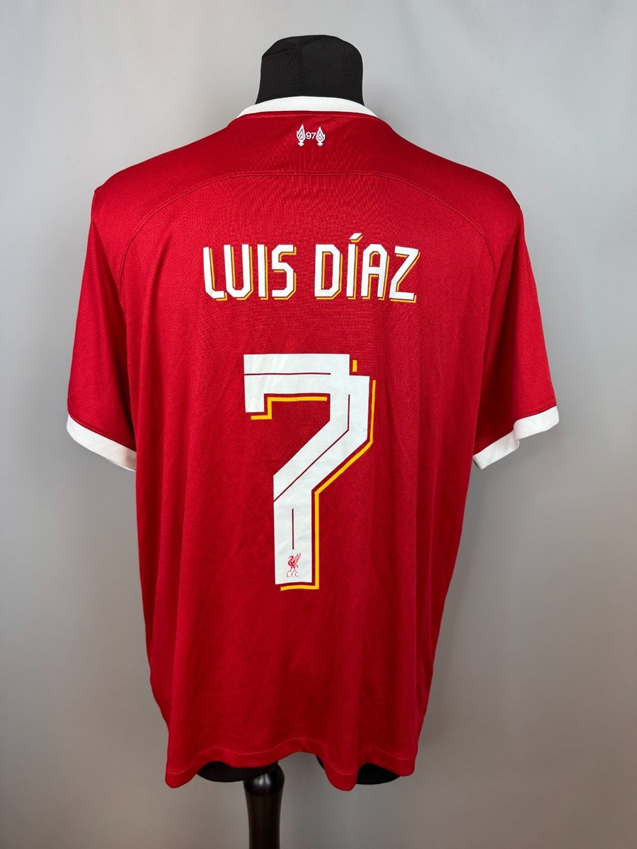 LIVERPOOL 2023 2024 LUIS DIAZ HOME SHIRT FOOTBALL SOCCER JERSEY