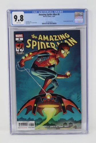 AMAZING SPIDER-MAN #8 - CGC 9.8 - JOHN ROMITA JR & SCOTT HANNA COVER AND ART
