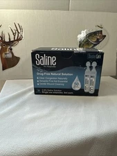 Shusher Care Saline Natural Solution 50Ct Single Use Ampoules Box Exp 4/2028