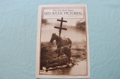 1915 APRIL 29 NEW YORK TIMES MID-WEEK PICTORIAL -GERMAN SCOUT & COMRADE- NP 9136