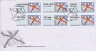 GB - JERSEY 2014 Post and Go/Jersey Saltire State Flag B2JE14 B001 007-012 FDC