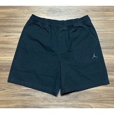 Nike Air Jordan Jumpman Cotton Woven Shorts Men Sz M Black FV7265-010 