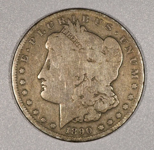 1890-O Morgan SILVER One-Dollar Coin, Very Good Condition