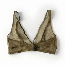 Else Lingerie Size XL Bare Soft Plunge Bralette Bra Leaf Green