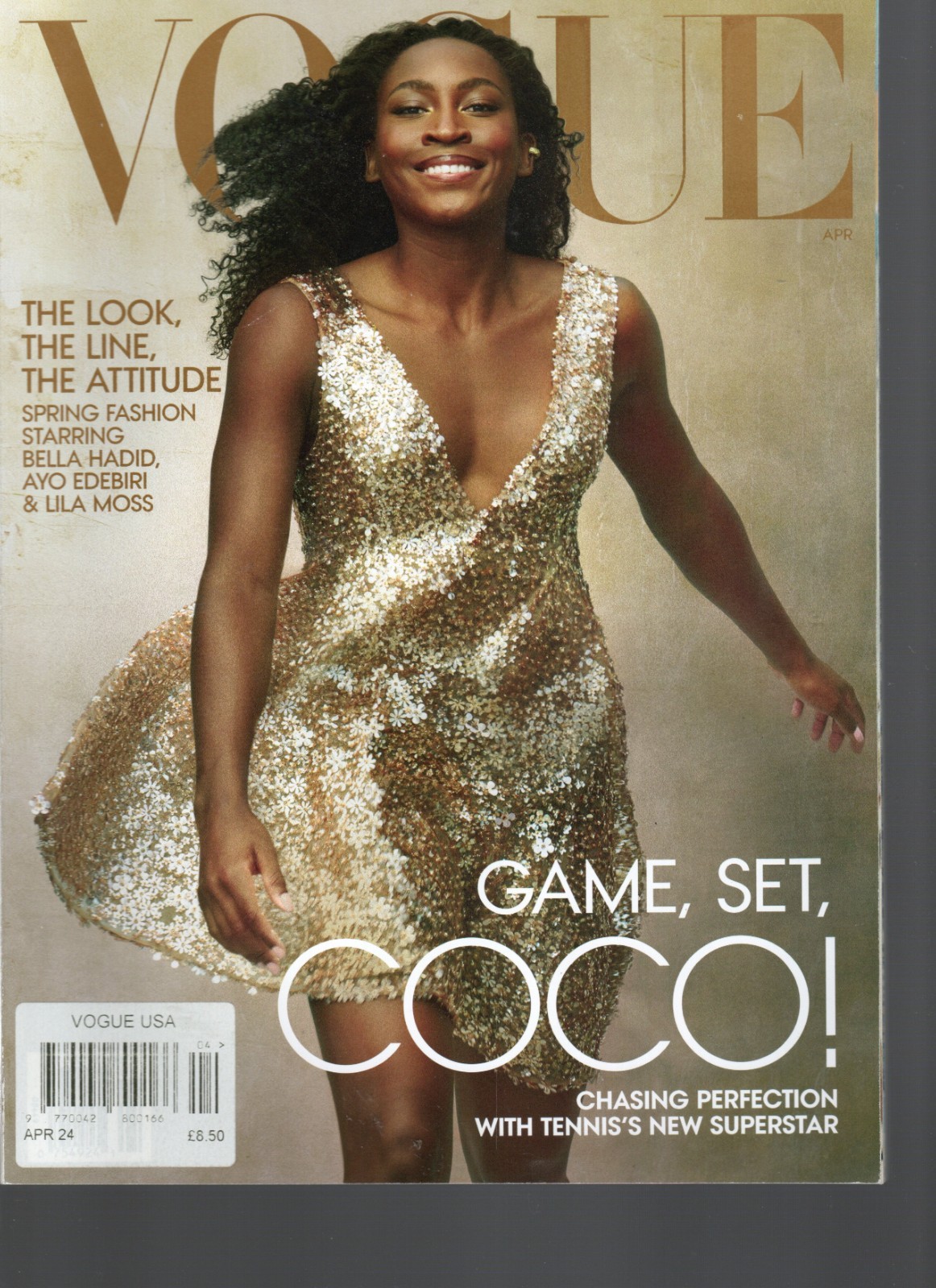 Vogue Magazine USA April 2024 - Coco Gauff, Bella Hadid,Lila Moss, Edebiri
