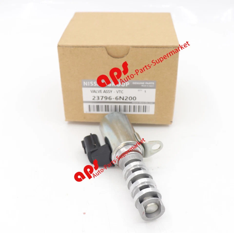 Solenoide VVT de distribución de válvula variable de motor OEM de 2 piezas para Nissan Infiniti Foto 3 de 4