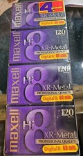 4 Pack Maxell XR-METAL 120 Digital Hi 8 Camcorder Videotape SEALED cassettes