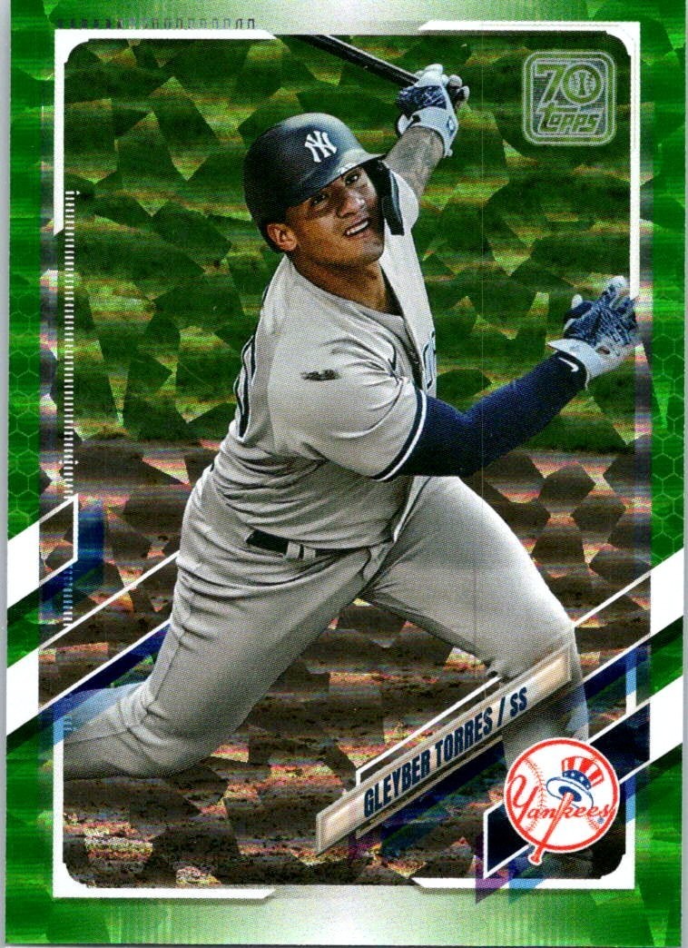 2021 Topps - Gleyber Torres #242 Green Foilboard 467/499 New York Yankees