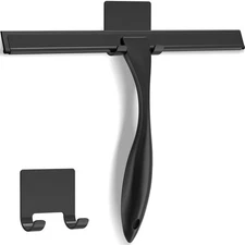 All-Purpose Stainless Steel Shower Squeegee for Shower Glass Door with Adhesi...