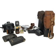 Collection of Used Old Box cameras and Folding cameras and classic cine (SH44559