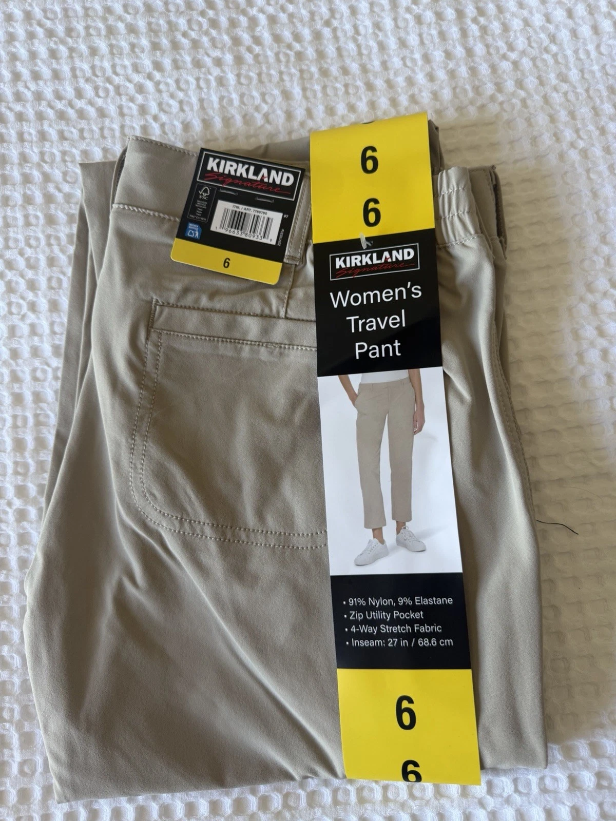 Kirkland Ladies Travel Pants Beige Size 6 | Costco Find | Amazing Fit NEW
Opens in a new window or t