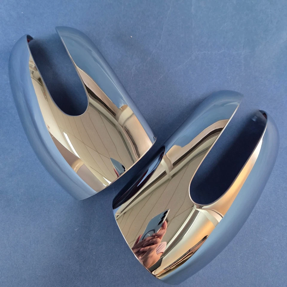 DOS CUBIERTAS DE ESPEJOS RETROVISORES CROMADOS PARA MERCEDES BENZ W211 CLASE E 2002-2006 Foto 4 de 4