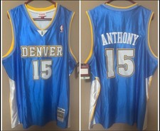 Carmelo Anthony Silk Material Denver Nuggets 2003-04 Rookie Jersey 2xl