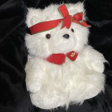 Vintage Miss Santa Bear 1987 Plush Stuffed Animal Dayton Hudson Christmas NWT