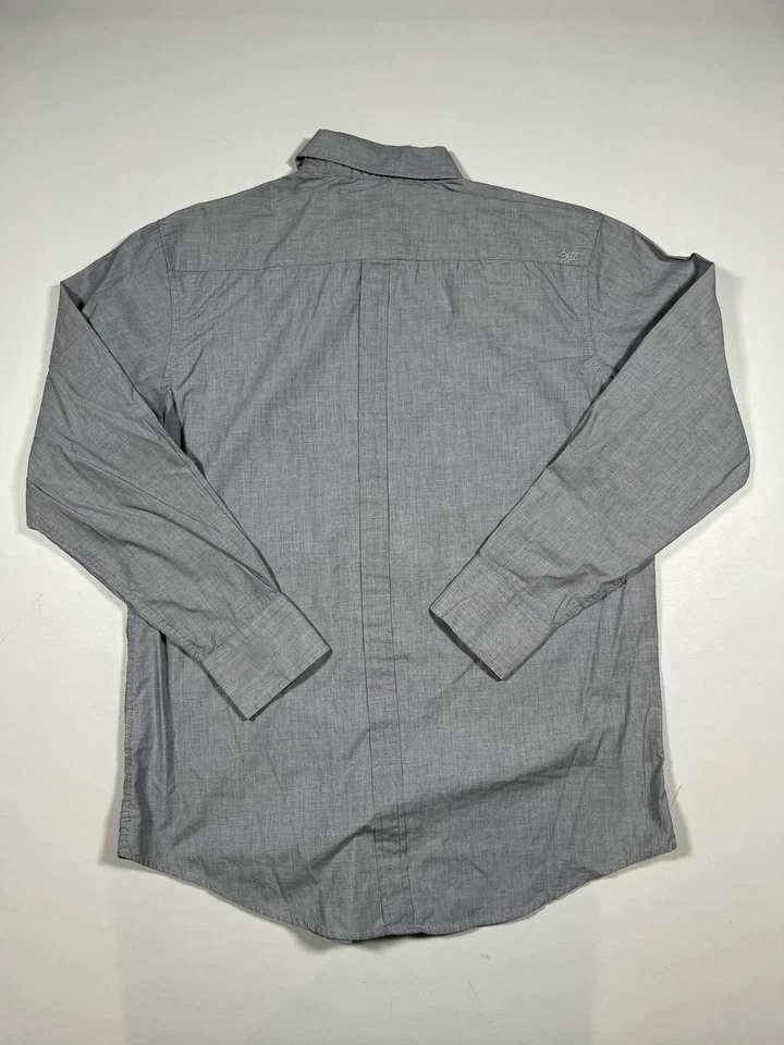 Coastal Shirt Mens Large Gray Snap Front Western Pearl Snap Long Sleeve Casual - Image 2 of 4