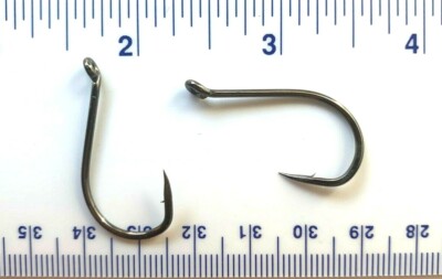 1000 GT 8299 2X strength Black Chrome Octopus Fish Hooks size 3/0 - 1000 Hooks