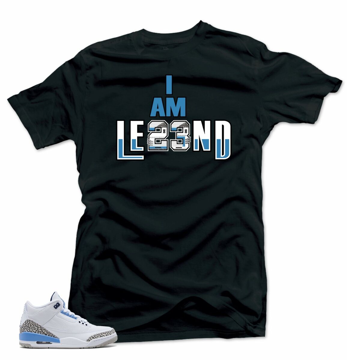 Shirt To Match Jordan 3 Retro Unc_Pe White/Cement T-Shirt Shirt To Match Jordan 3 Retro Unc_Pe White/Cement T-Shirt