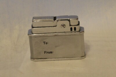 Vtg Japanese Sarome Falcon Seasons Greetings 1959 TO FROM Gift Cigarette Lighter