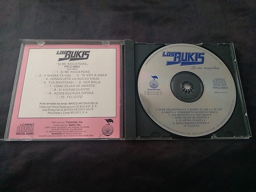 CD-π-LOS BUKIS-SI ME RECUERDAS-1991 FONOVISA-1ER. EDICION-COMO NUEVO - Picture 3 of 5