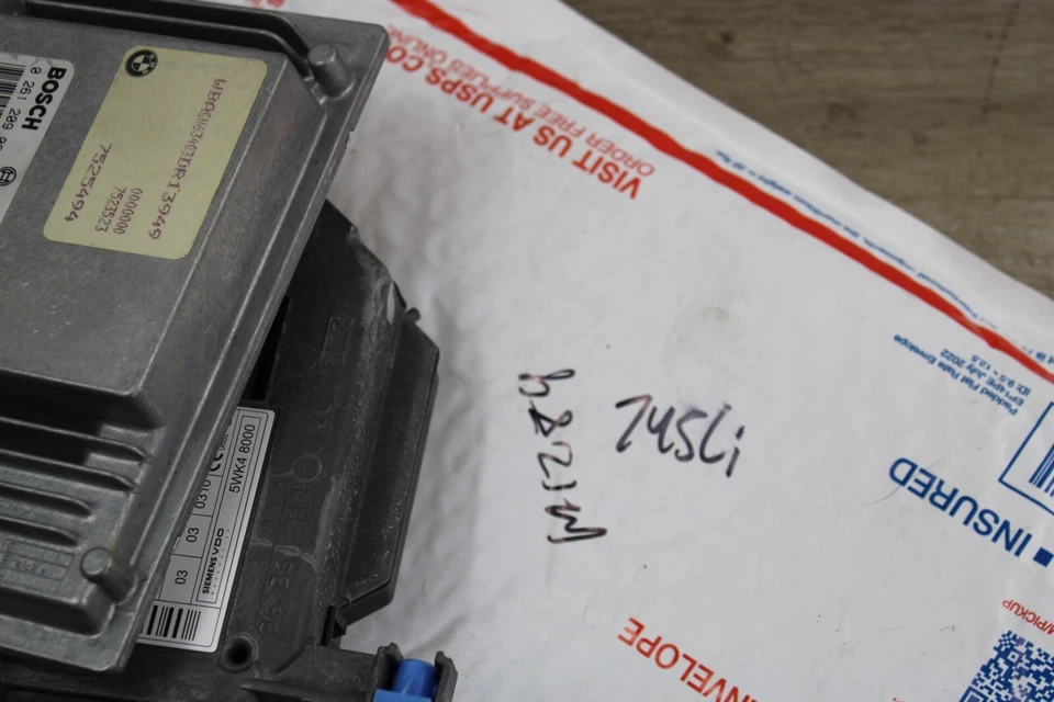 02-2008 BMW E65 E66 745I 745LI N62 ENCENDIDO ECU DME MÓDULO DE CONTROL DEL MOTOR ME9.2 Foto 2 de 4