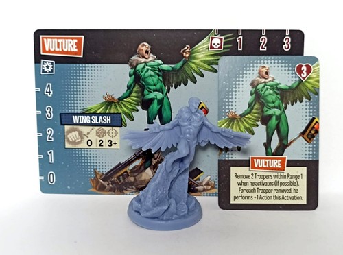 Vulture + 2 Cartes Kickstarter Exclusive - Zombicide Marvel Zombies, Occasion