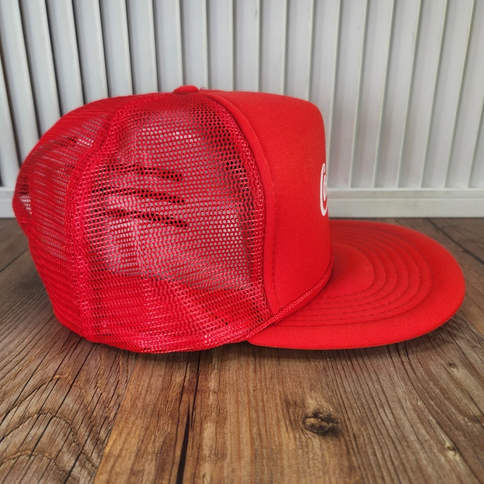 De Colección Coca-Cola Replay Snapback Espuma Camionero Sombrero Gorra Malla Roja Refresco Años 90 Anuncio Foto 4 de 4