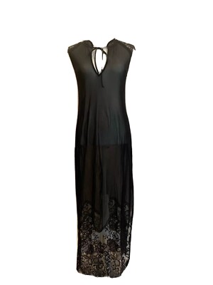 HAH Hot As Hell Lingerie Full Length Sheer Lace Lingerie Valentines Day Sz S C1