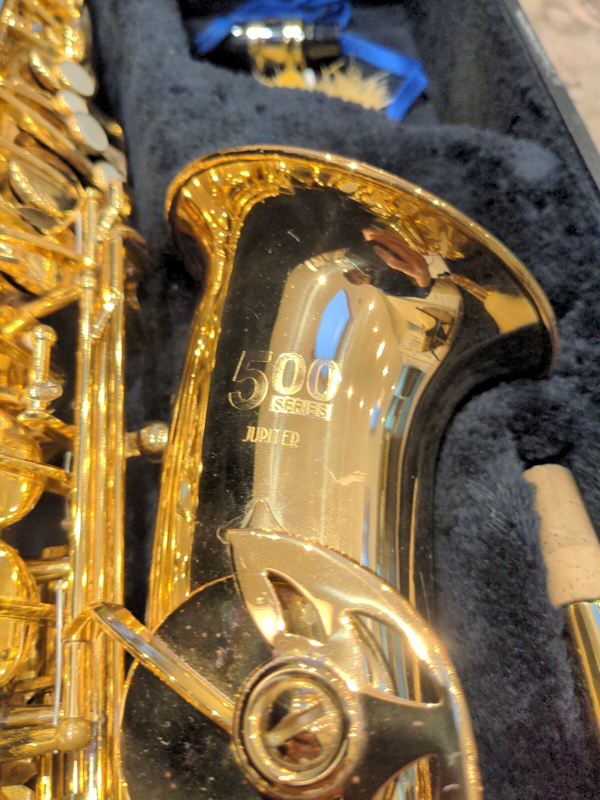 Jupiter 500 Series alto saxophone, inc. hardcase and accessories. Good