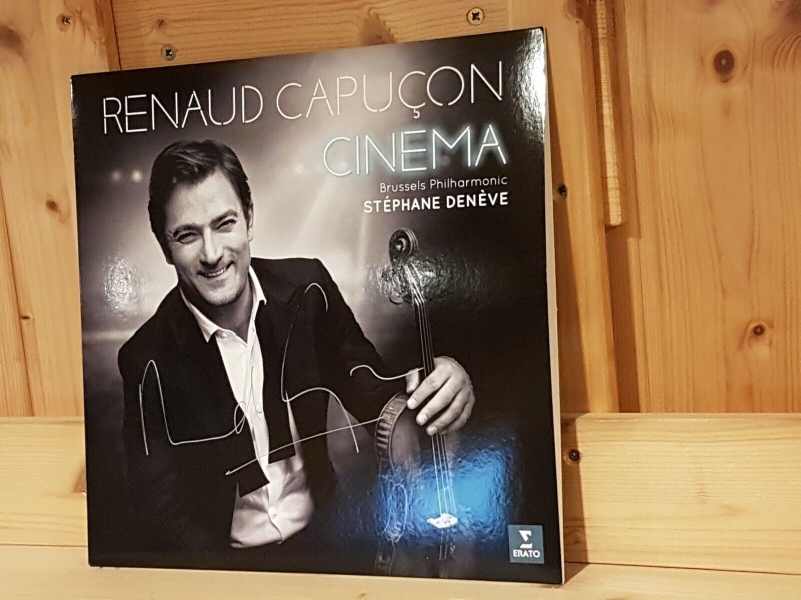 Sygnowany przez RENAUD CAPUCON Violin - Kino - ERATO 180g LP NEW NEU Signiert Cena, popularność