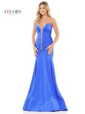 Authentic Colors 3276-Color: Royal-Size 2- Prom Dress