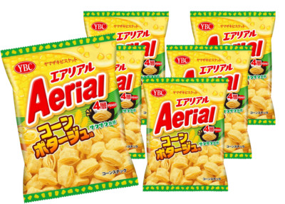 YBC Aerial Corn Potage Puffs 65g x6 Bulk Set Japanese Snack Yamazaki Biscuit