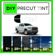 DIY PreCut Premium Ceramic Window Tint Fit Dodge Ram 19-23 (5th Gen) FRONT TWO