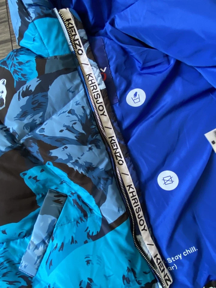 KENZO x KHRISJOY Abajo Y Pluma Capucha Chaqueta Acolchada Edad 4-6 Años En Italy - Imagen 4 de 4