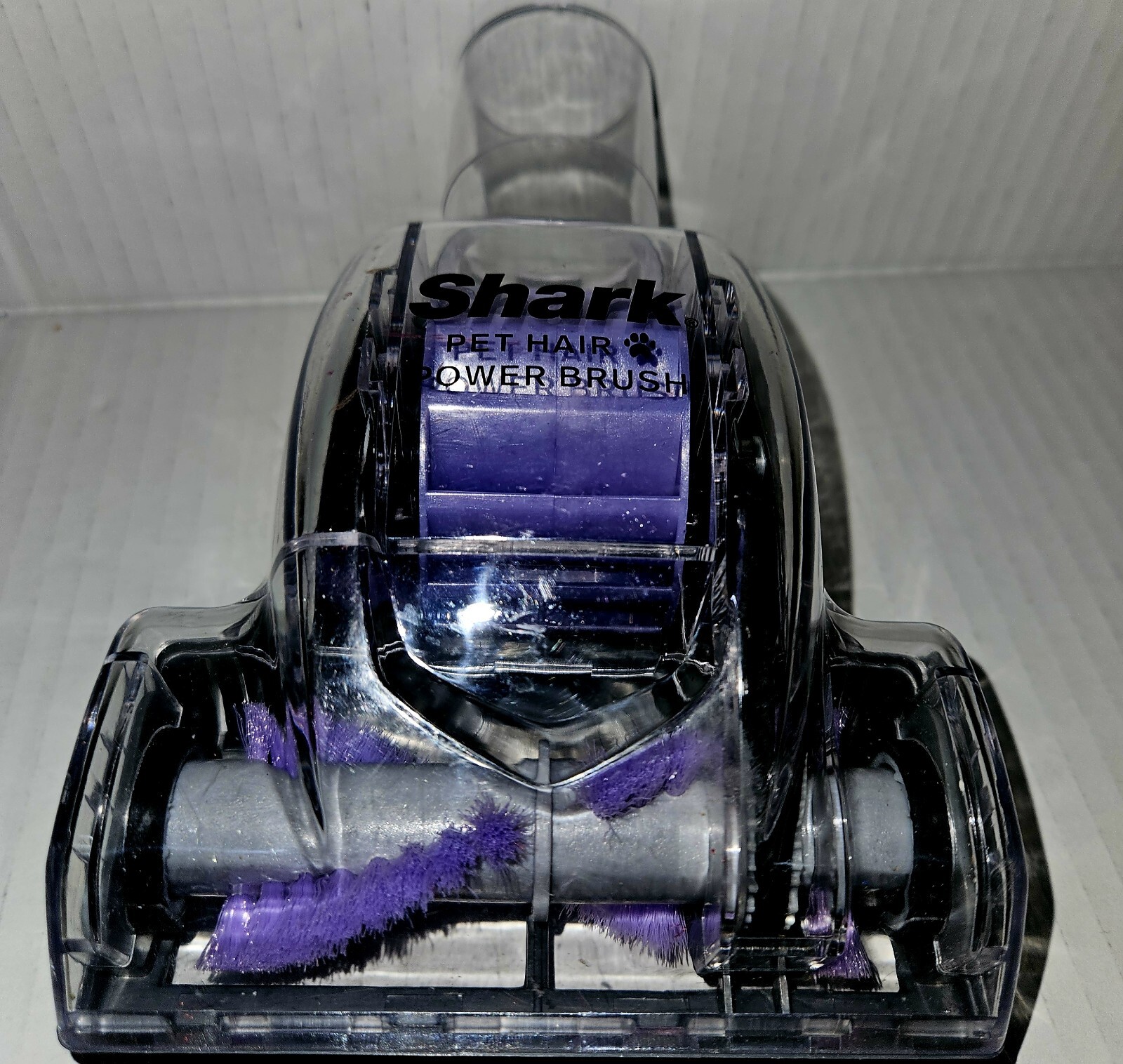 Shark Vacuum Pet Hair Power Brush Tool Attachment Clear Purple Shark Power Brush-image