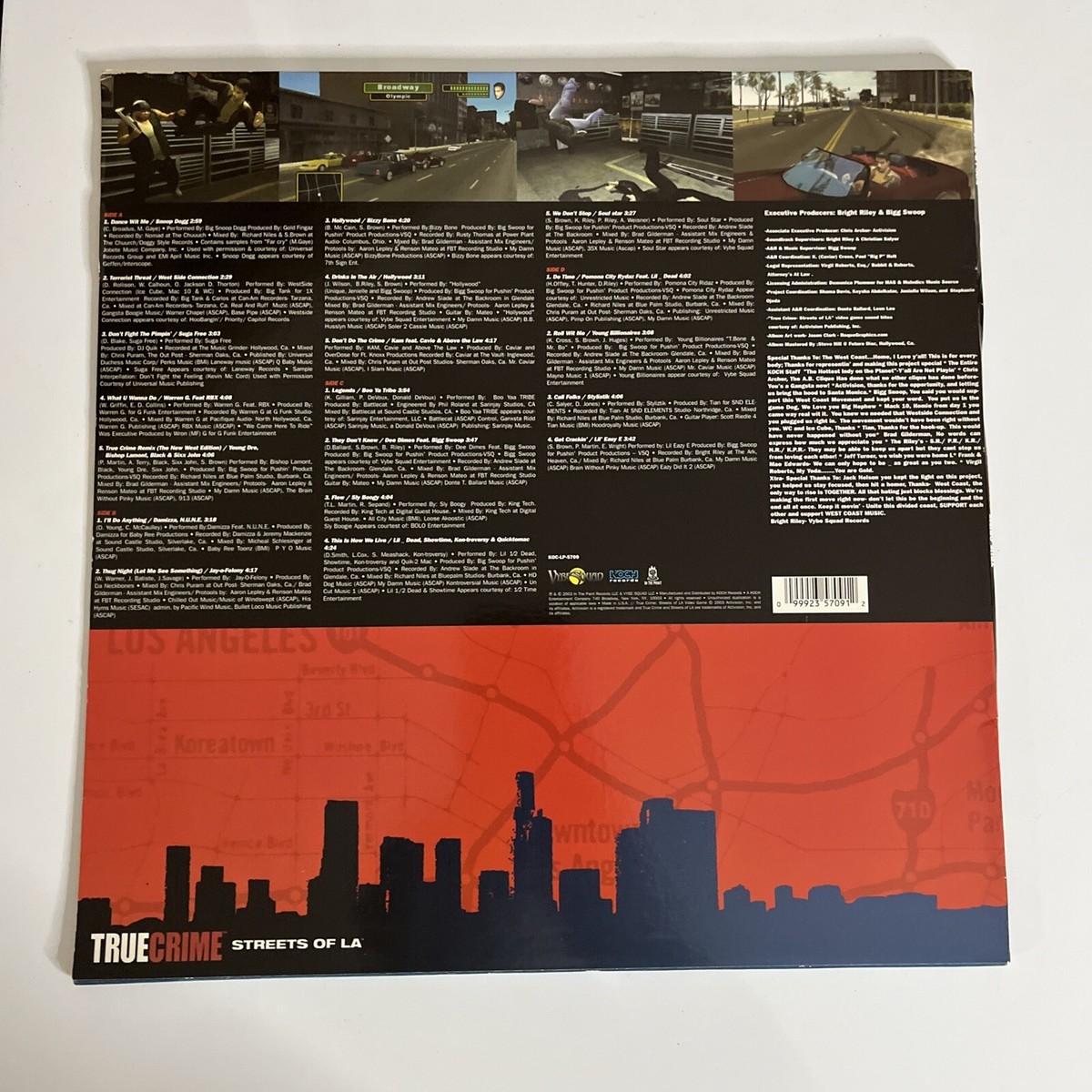 True Crime Streets Of LA The Soundtrack 2x LP 2003 Vinyl Record