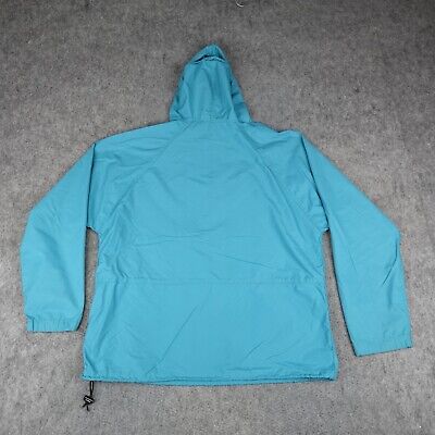 Vintage LL Bean Jacket Mens Large Teal Nylon Anorak Pullover Vintage LL Bean Jacket Mens Large Teal Nylon Anorak Pullover