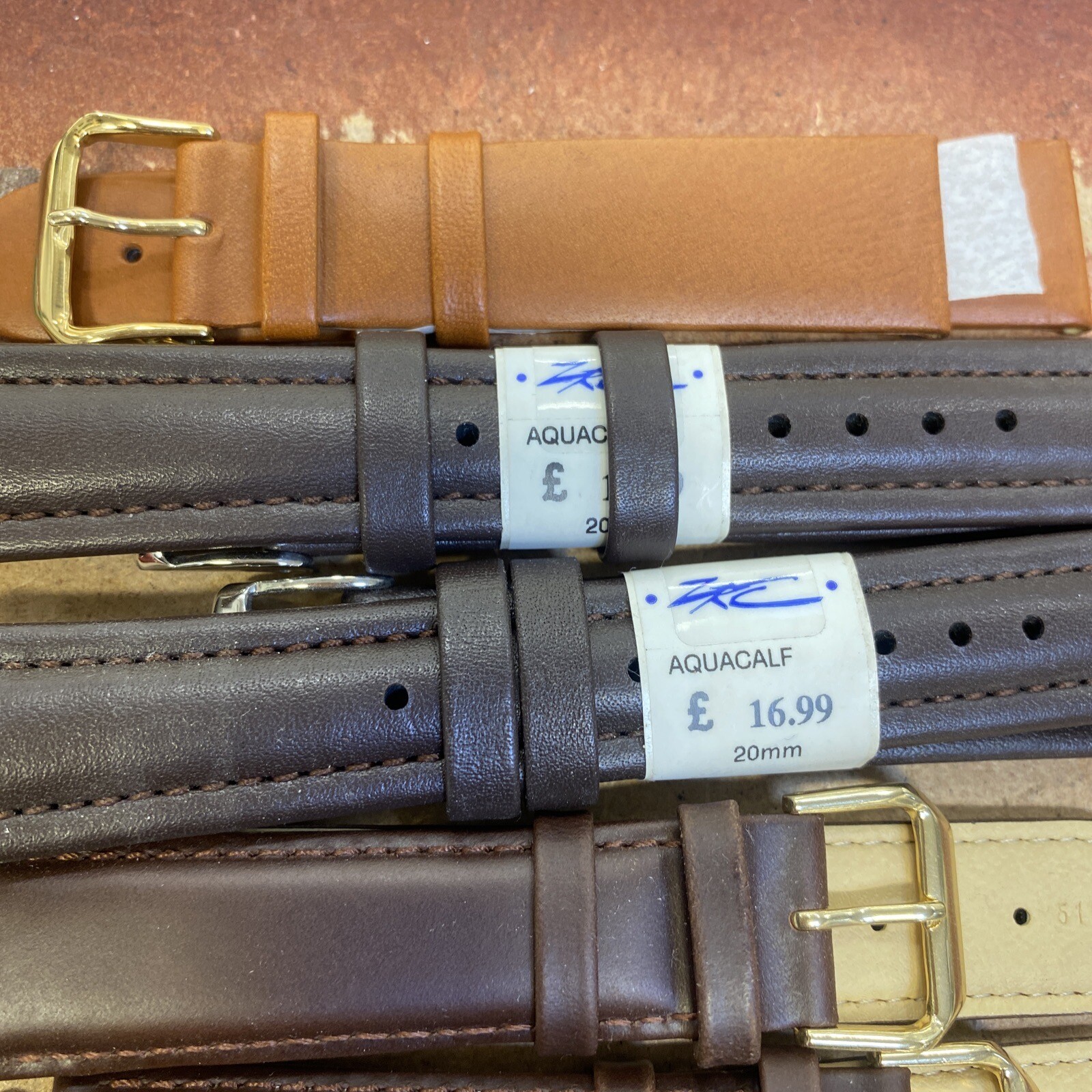 24 Assorted Best Quality Leather Watch Straps 20mm PF20K eBay