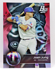 2023 Bowman Platinum #1 Josh Jung RC (Base) Texas Rangers Baseball MLB Rookie