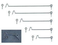 Cabin Hook and Eye Latch Lock Shed Gate Door Catch Silent Holder 60-120mm
